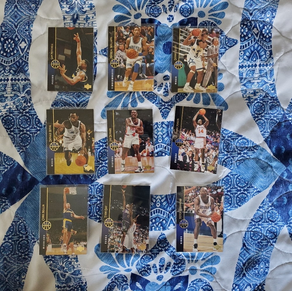 Upper deck basketball cards & NBA Hoops cards